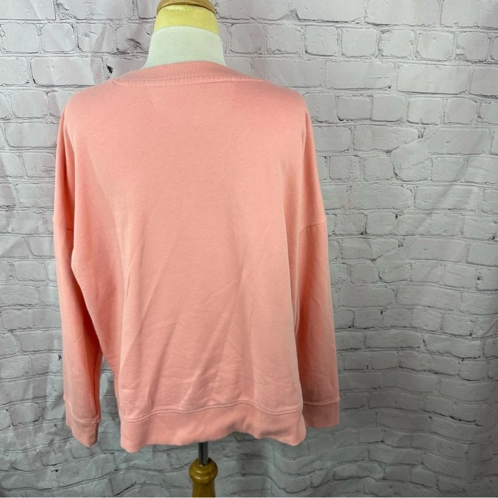 Calvin Klein Coral Sweatshirt with Logo sz XL casual activewear travel